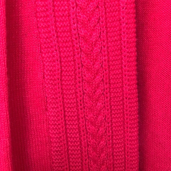 Talbots sweater cardigan hot pink fuchsia Large L - Picture 2 of 3